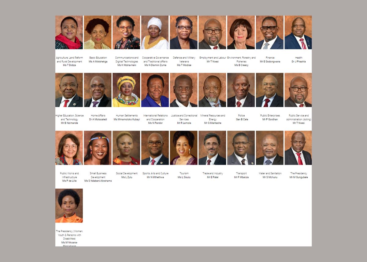 President Ramaphosa Announces Reshuffle • The Pink Brain